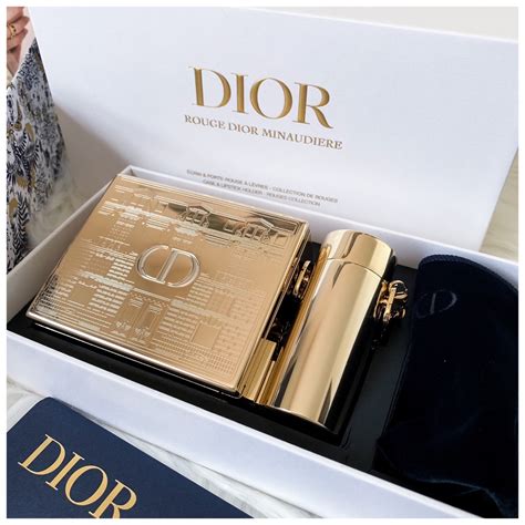 limited edition rouge dior minaudiere clutch and lipstick set|Dior lipstick clutch.